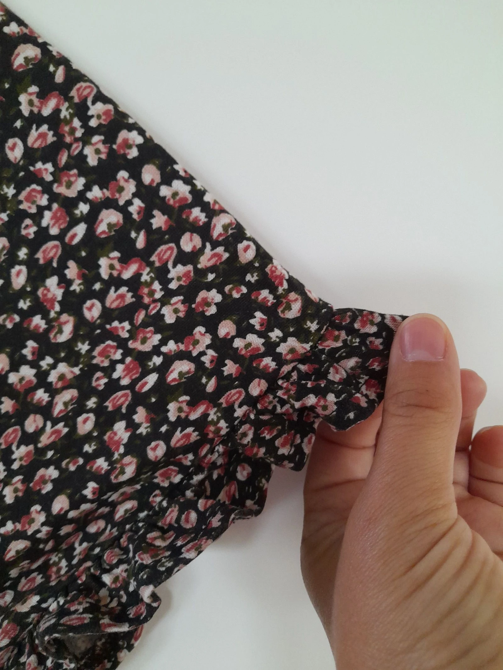 Vestido negro con pequeñas flores Women'secret L 🖤 – photo 4